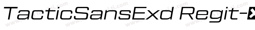 TacticSansExd Regit字体转换